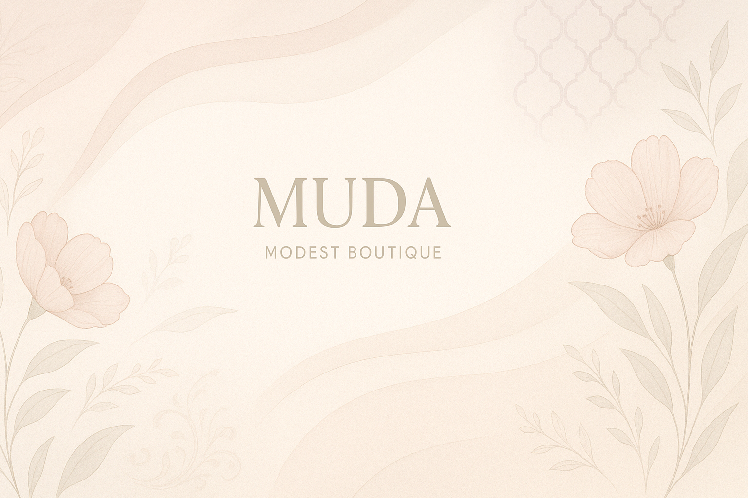 Elegante Homepage Banner met zachte kleuren